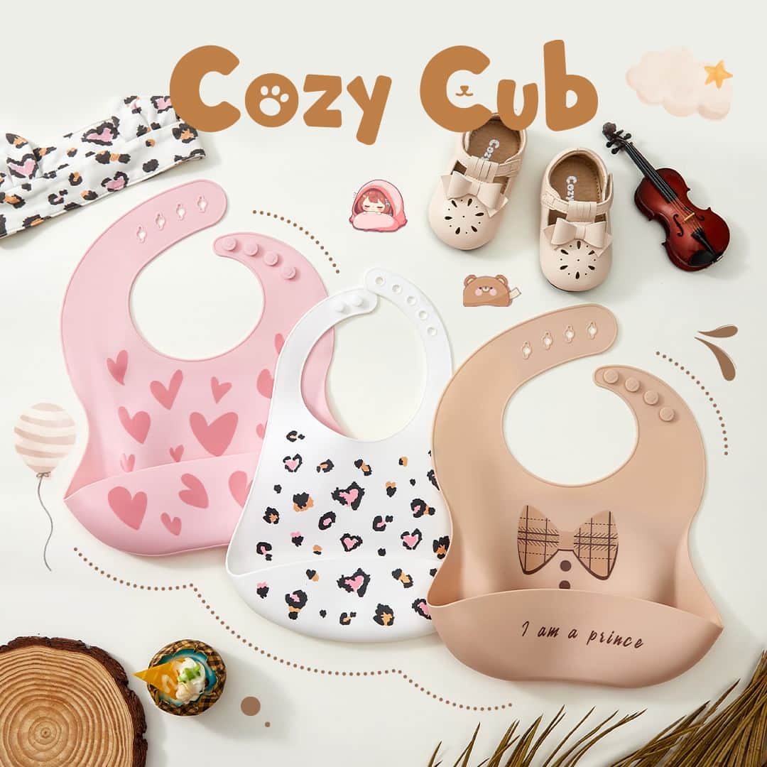 SHEINのインスタグラム：「Catch every crumb with cute bibs for your cubs 🍪👶  🔗:https://shein.shop/log6dvx  #SHEINCozyCub」