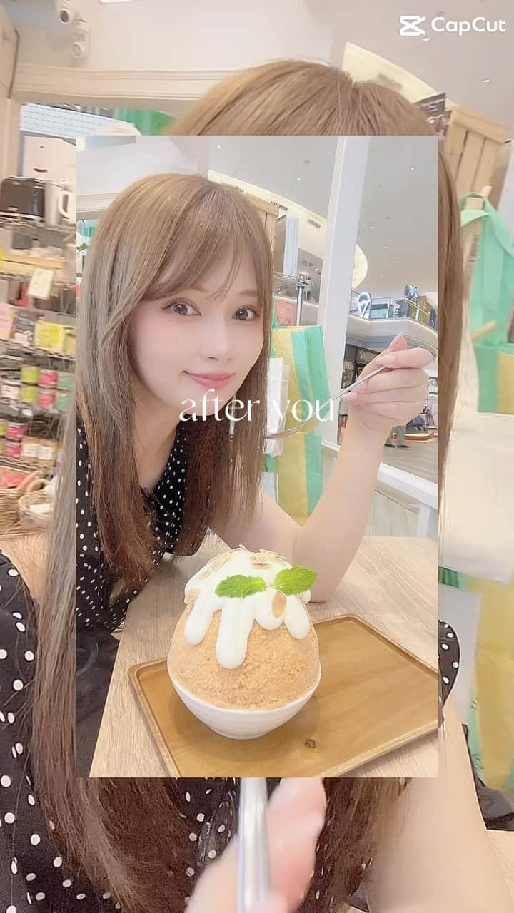 れなのインスタグラム：「日本にもできてほしいタイ🇹🇭のスィーツ🥧🍧屋さん⭐️  @afteryoudessertcafe   #バンコク旅行  #バンコクグルメ  #かき氷 #🍧 #🍧🍧🍧  #かき氷研究所  #パフェ  #甘党女子  #甘党  #甘党さんと繋がりたい  #タイ旅行  #また行きたいお店 #裸眼メイク  #ピーチメイク #ナチュラルロッド #まつ毛パーマ #アラフォー」