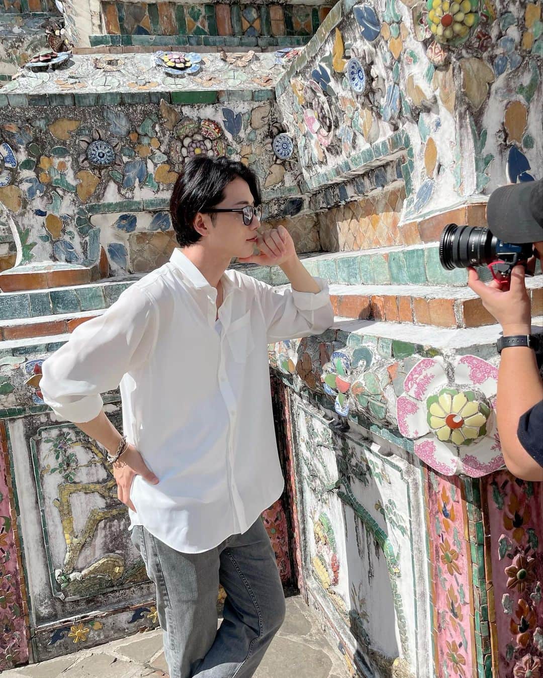北村健人のインスタグラム：「🇹🇭 #ワット・アルン #Wat Arun Ratchawararam」
