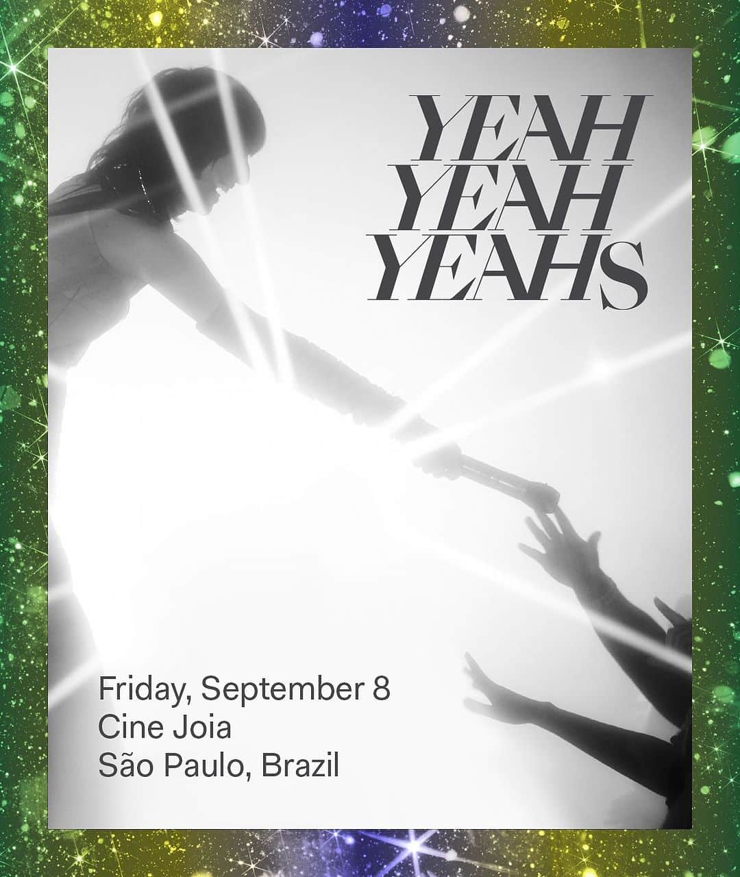 ヤー・ヤー・ヤーズさんのインスタグラム写真 - (ヤー・ヤー・ヤーズInstagram)「We’re coming to Brazil! Since this dream arrived last minute we’re psyched to have scored a club play at @cine_joia before we join @foofighters and @garbage at @thetownfestival  Can’t wait to see you!! Luv YYYs  Tickets on sale now.」8月28日 22時03分 - yeahyeahyeahs