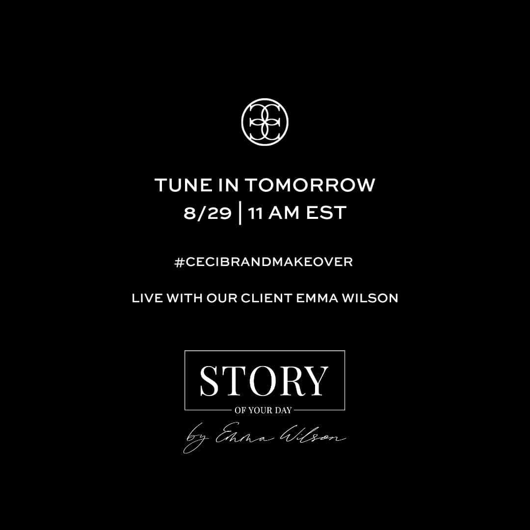 Ceci Johnsonさんのインスタグラム写真 - (Ceci JohnsonInstagram)「Can the right logo increase your sales? A special Monday #CeciBrandMakeover announcement: Join us tomorrow, August 29 at 11AM EST, 5PM Switzerland for our next LIVE with International Luxury Wedding Videographer @storyofyourday Emma Wilson!   We will be debuting our initial round of ideas for Emma’s new brand logo with you all (and her!) LIVE - join in as we share more of her story and our process in developing a new brand.   Live Event: August 29th, 11AM EST @cecinewyork   #cecibrandmakeover  #redesign  #logodesigning  #brandmakeover  #smallbusinessuk  #smallbusinessbranding  #creativeprocess  #creativedesign  #brandbook  #cecinewyork」8月28日 23時06分 - cecinewyork