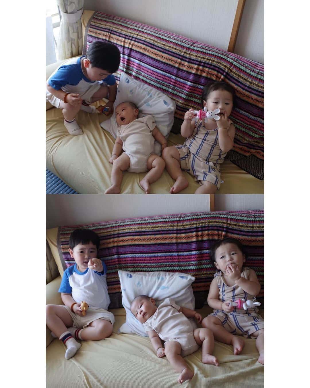 北岡りえさんのインスタグラム写真 - (北岡りえInstagram)「暑いなぁ〜と言いながら 今年はどこも和気藹々と色んな人や場所が活気づいていて こちらまでなんだか嬉しかった8月。  だいすきな秋支度を少しずつ始めようかな🎐 #長袖はじめました   #1y5m」8月28日 23時38分 - rie_kitaoka
