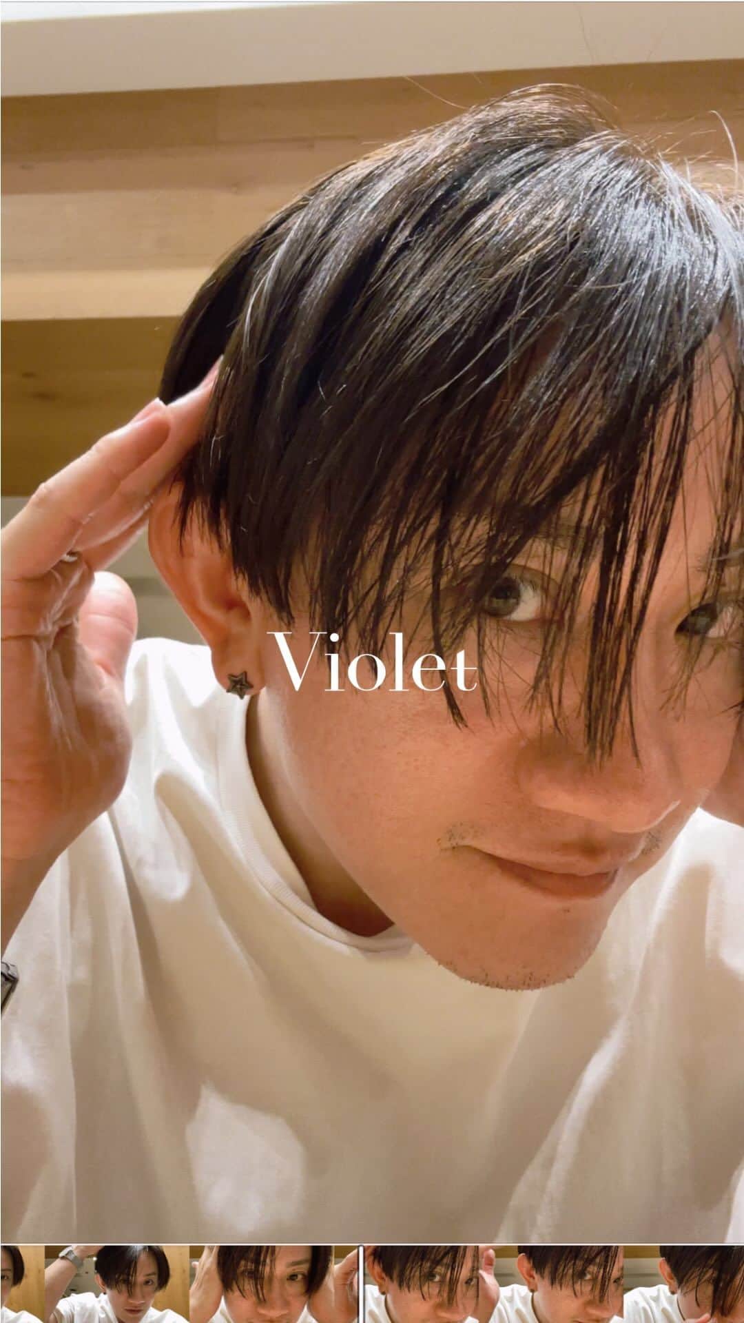 前原穂高のインスタグラム：「僕は頭皮が弱めなので iNOAカラーを選ぶことが多いのです🙋‍♂️ ※オイルカラーは自肌に優しい  白髪もボケる選定で染めると 【透明感×ツヤツヤ×白髪ぼかし】が 同時に叶います✨  レシピは動画内に入れてます🐼  #ツヤの日 #inoa #あなたがイノアを選ぶ理由 #lorealpro #lorealeducation #lorealprofessionnel  #美容室Violet #艶感 #くびれ #外ハネ #コテ風パーマ #韓国ヘアー #髪質改善トリートメント #ヨシンモリ #外ハネパーマ #くびれセミディ #ウルフ #寒色系カラー #ふわミディ #シースルーバング  #ほだかっと #ほだからー #前原穂高」
