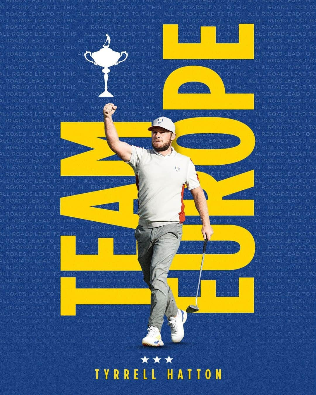 ルーク・ドナルドのインスタグラム：「Teeing it up in Rome for Team Europe 🇪🇺 #TeamEurope | #RyderCup」