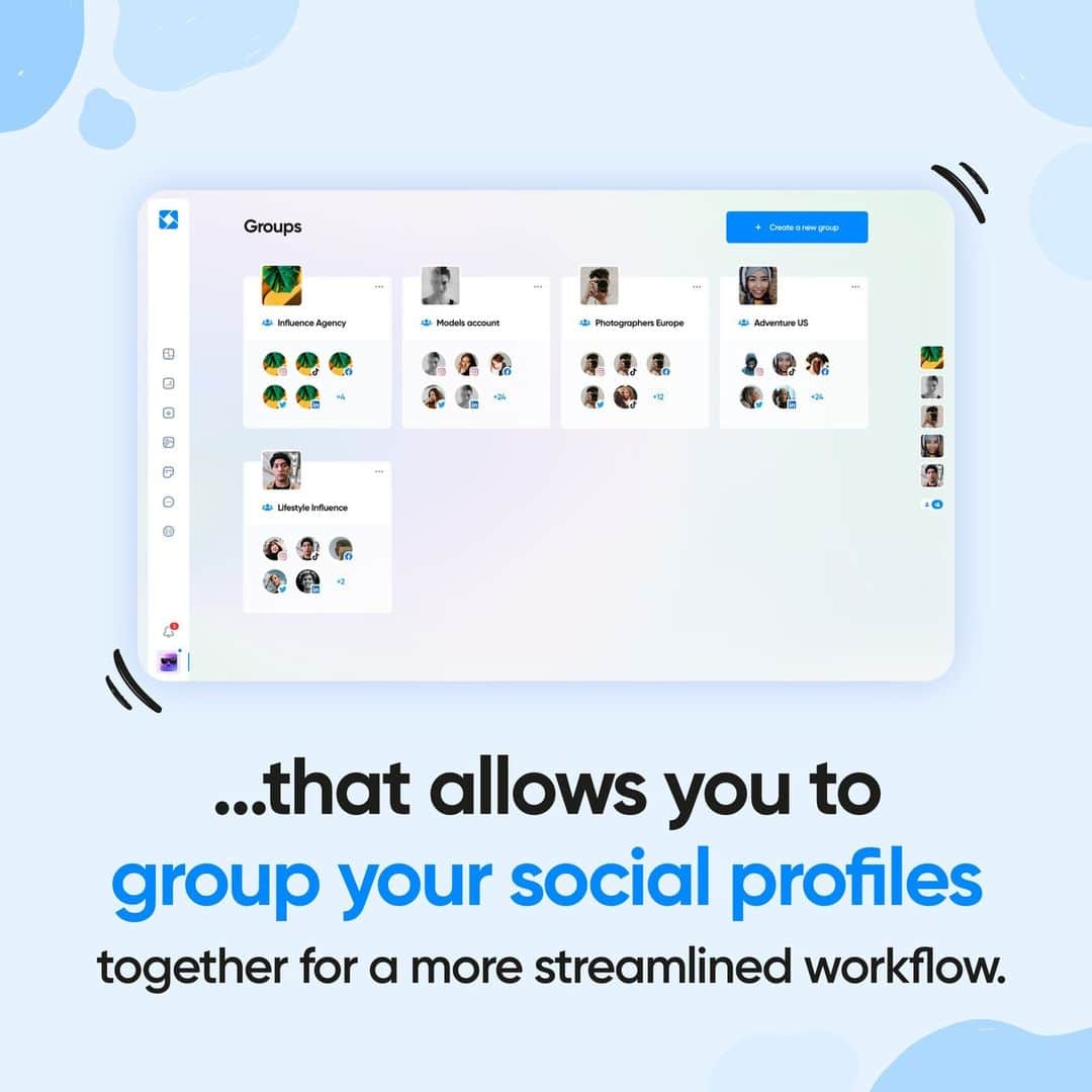 Iconosquareさんのインスタグラム写真 - (IconosquareInstagram)「Organization is the key to efficiency, it’s a fact!  So whether you’re an agency managing different clients, or a brand with multiple profiles covering different social platforms — our new Groups feature helps you to keep organized by allowing you to group your different accounts together.  Try this brand-new feature for free! Get the link in story. . .  #socialmediamarketing #socialmediamanagement #socialmediatool #socialmediamanager #iconosquare」8月29日 0時21分 - iconosquare