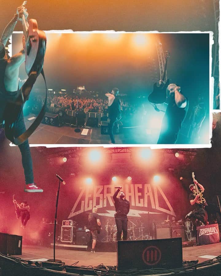 Zebraheadのインスタグラム：「Europe we had the best time ever in our August run of Festival Shows and Club Shows!! Thank you from the bottom of our beer soaked hearts. 🙏  We have made it home safely and can’t wait to come back.  Enjoy the collage from 📷 @suzimue at @rockambeckenrand   It was an amazing night!  Next up San Diego, Anaheim and When We Were Young Festival in Vegas.  See you guys in October.」