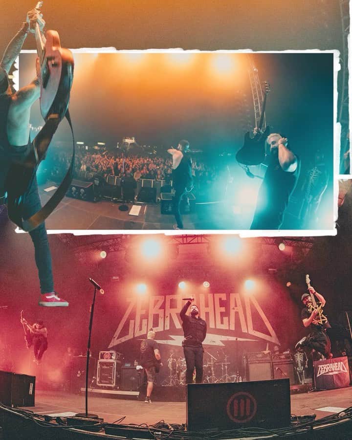 のインスタグラム：「Europe we had the best time ever in our August run of Festival Shows and Club Shows!! Thank you from the bottom of our beer soaked hearts. 🙏  We have made it home safely and can’t wait to come back.  Enjoy the collage from 📷 @suzimue at @rockambeckenrand   It was an amazing night!  Next up San Diego, Anaheim and When We Were Young Festival in Vegas.  See you guys in October.」