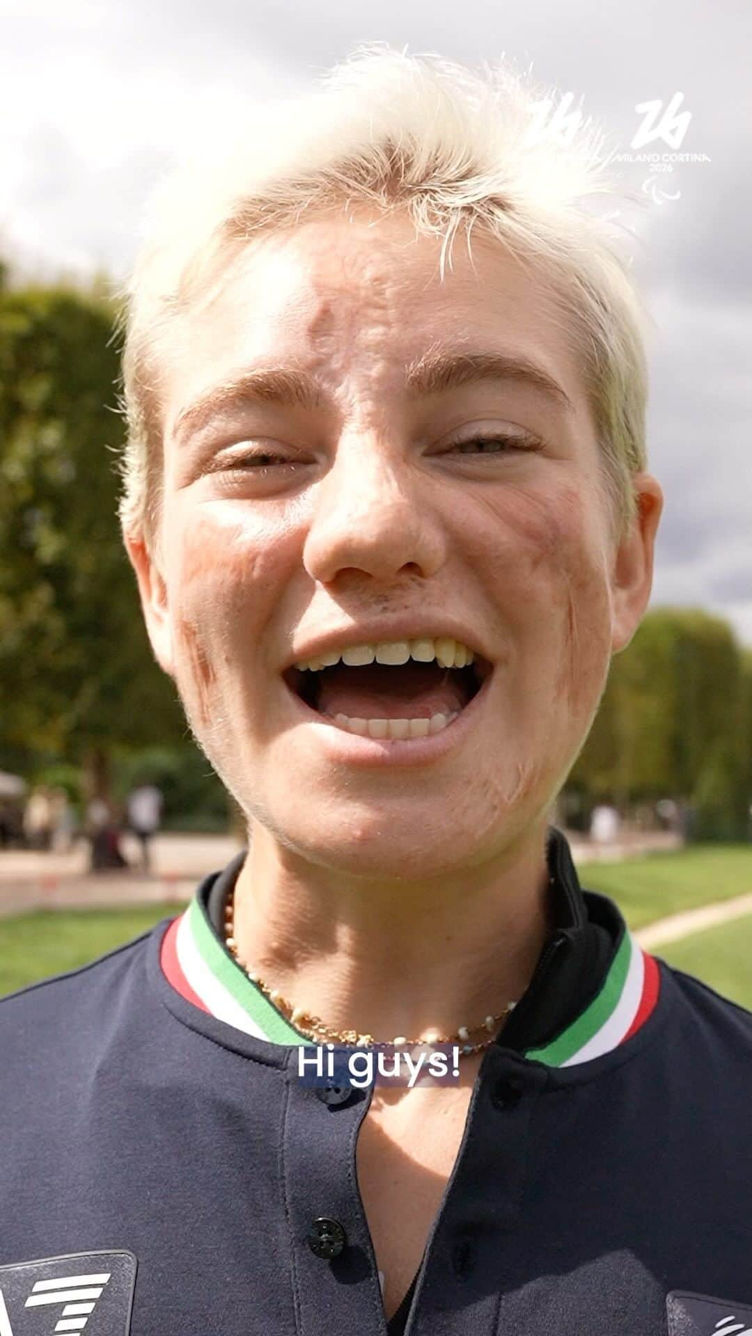 ベアトリーチェ・ヴィオのインスタグラム：「#OneYearToGo to @Paris2024 Paralympic Games!  Bebe Vio, Paralympic Champion and Milano Cortina 2026 Ambassador, model of streght and positivity, is looking foward to living the dream of the Games.  #Paris2024 #Paralympics #MilanoCortina2026  🇮🇹A un anno da Parigi 2024, Bebe Vio, Campionessa Paralimpica e Ambassador di Milano Cortina 2026, modello di forza e positività, non vede l’ora di vivere il sogno dei Giochi!  #Paralimpiadi #Wearenext」