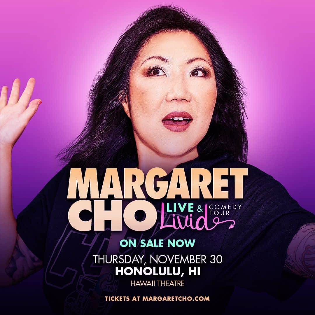 マーガレット・チョーのインスタグラム：「Honolulu! I’m on my way! Tickets on sale now at margaretcho.com」
