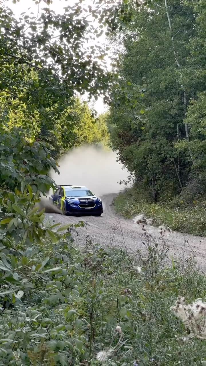 のインスタグラム：「Follow us behind the scenes at Ojibwe Forests Rally with @subarumotorsportsusa to see how it’s done. 💨  #rally #SubaruWRX #OjibweForestsRally」