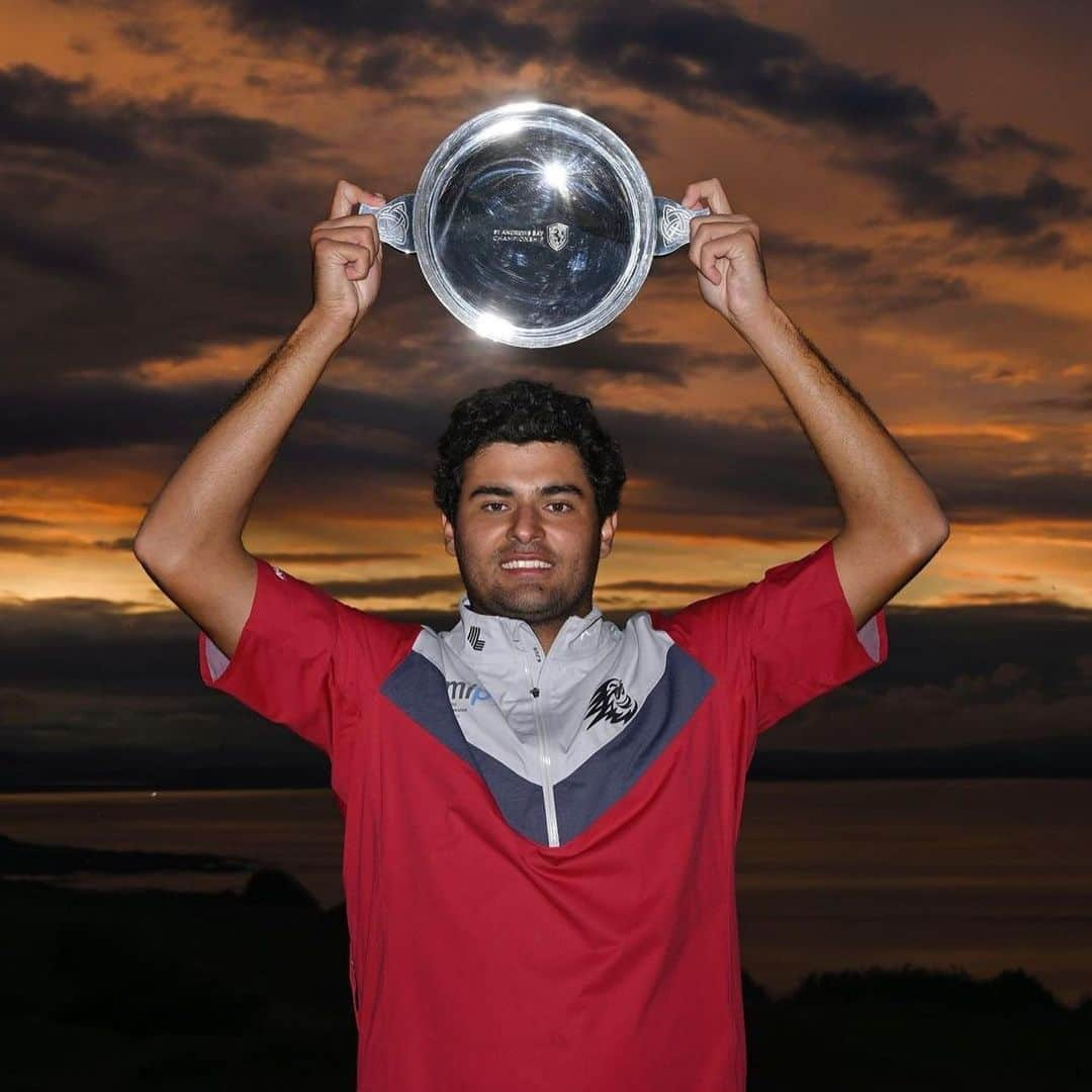 グレグ・ノーマンのインスタグラム：「Congratulations @eugeniochacarra on a historic victory in the longest @asiantour playoff ever. An intense final 10-holes against @mattjonesgolf at St. Andrews and a well-fought feather in your cap. Enjoy every minute of it mate.」