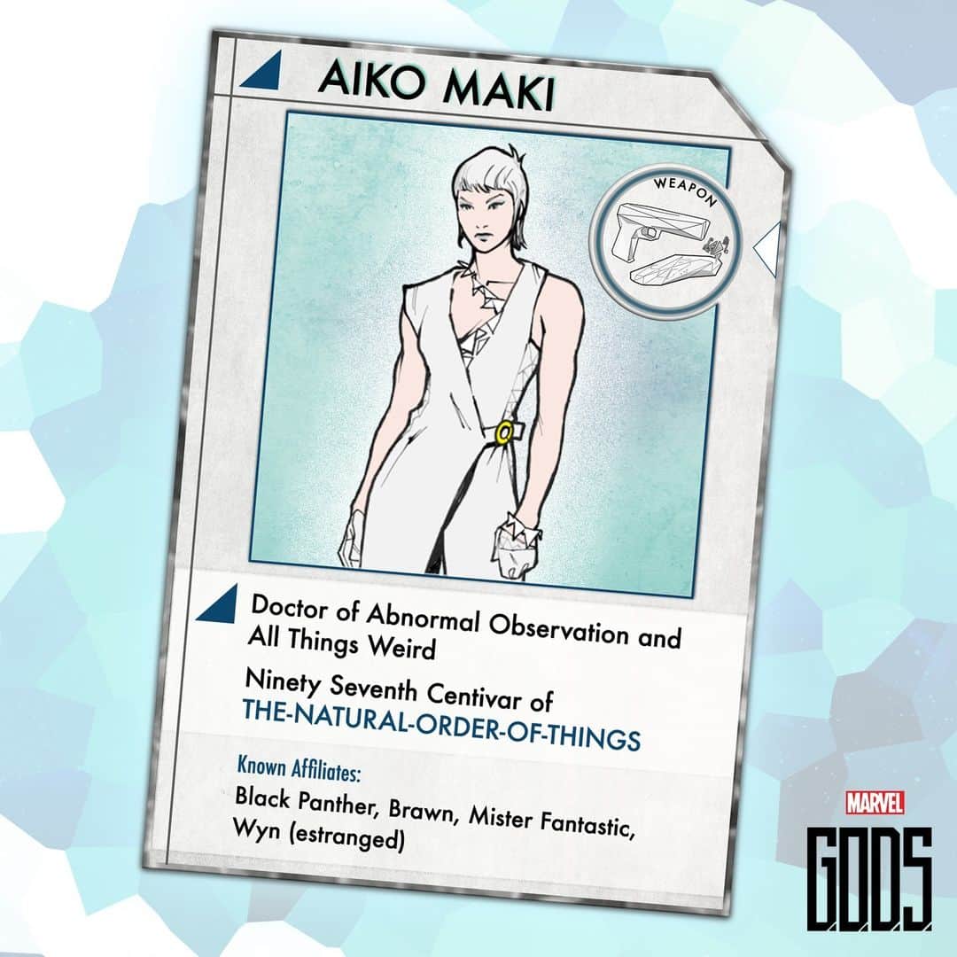 Marvel Entertainmentさんのインスタグラム写真 - (Marvel EntertainmentInstagram)「Accessing data on G.O.D.S. 📱  Meet Aiko, Ninety Seventh Centivar of THE-NATURAL-ORDER-OF-THINGS」8月29日 4時45分 - marvel