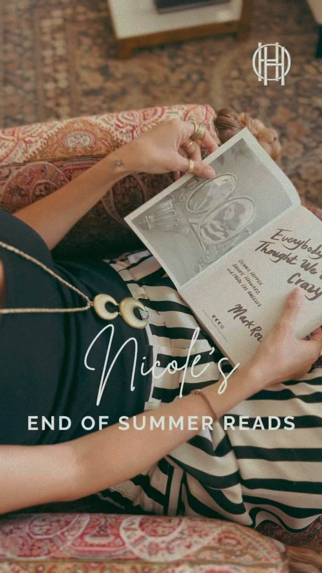 ウィンターケイトのインスタグラム：「Enjoy Nicole’s end of summer reads and sign up for our newsletter for more exclusive content, promotions, & new arrivals. 🌅📚」