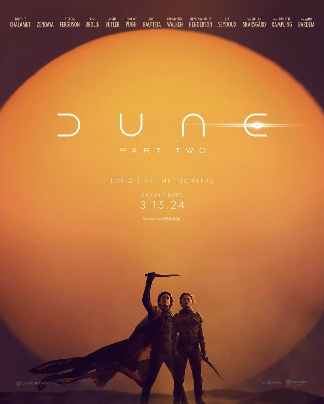 Warner Bros. Picturesさんのインスタグラム写真 - (Warner Bros. PicturesInstagram)「@DuneMovie: Part Two. March 15, 2024.」8月29日 5時00分 - wbpictures