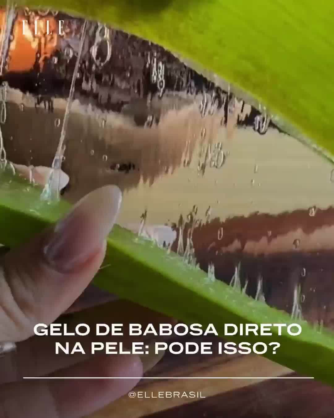 ELLE Brasilのインスタグラム：「Mais uma tendência de TikTok desmistificada pela repórter de beleza @ba.rossi com a ajuda de dermatologistas. Cuidado com o que passam na pele!」