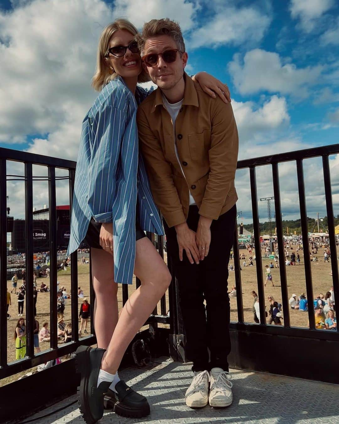 Mollie Kingさんのインスタグラム写真 - (Mollie KingInstagram)「Reading festival round up…  1. Watching @the1975 … missed them at Big Weekend, had to be done here!  2. She always shines, @hollyhumberstone  3. Long overdue bestie catch ups. We even went for a swim before the festival 😂  4. Obsessed with these @majeparis loafers, can you tell?  5. On air Concentration  6. Radio 1 travel studio ❤️ 7. Festival feels」8月29日 5時08分 - mollieking