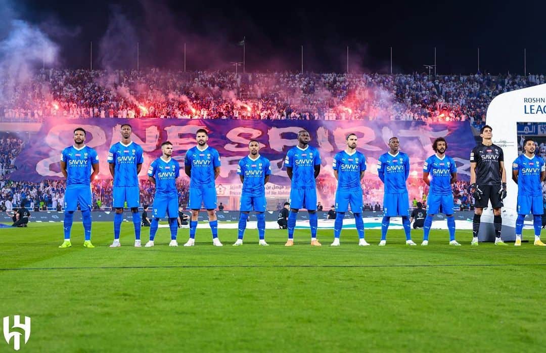 のインスタグラム：「Win and clean sheet: keep it up 💪🏿  #AlHilal_Ettifaq 2-0 #RoshnSaudiLeague 💙 #KK」