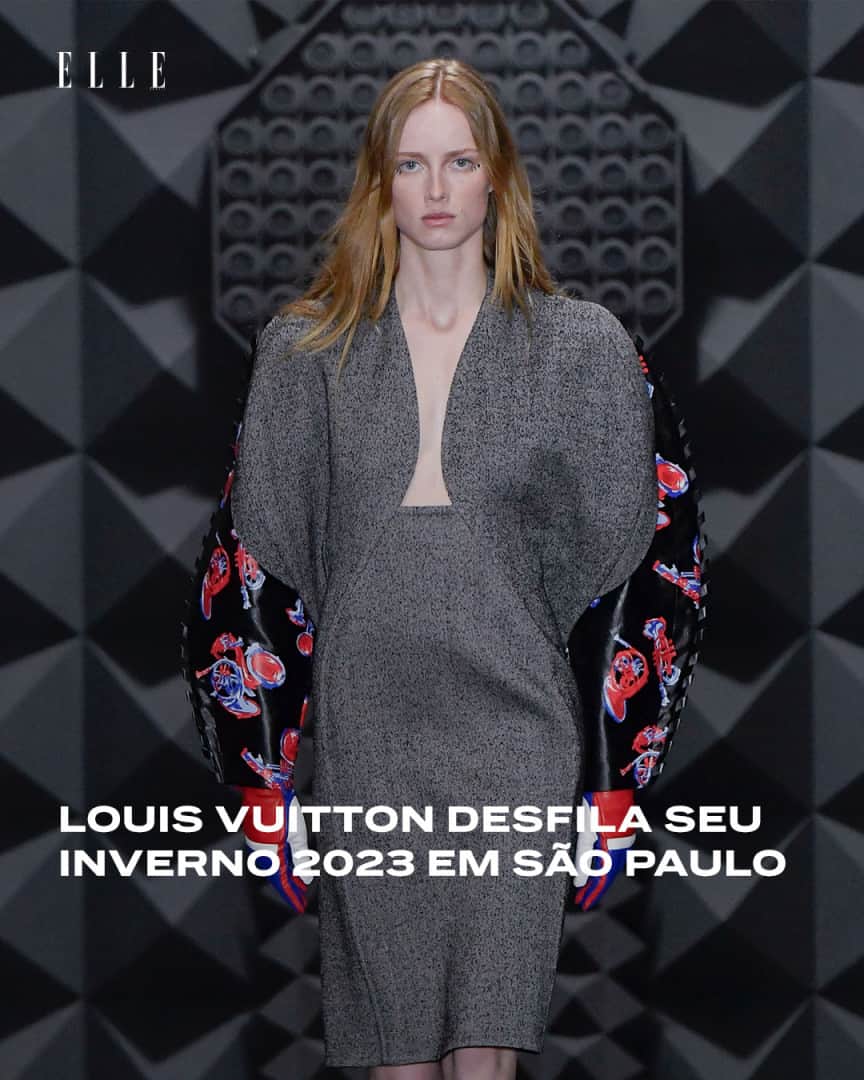 ELLE Brasilのインスタグラム：「Apresentada na última semana de moda de Paris, em março deste ano, a coleção de inverno 2023 da @louisvuitton desembarca em São Paulo para um desfile inédito na cidade no dia 20.9. A apresentação acontecerá no Iate Clube de Santos, no bairro do Higienópolis, e é uma forma da maison de celebrar sua história no país.   O que acharam da novidade?」