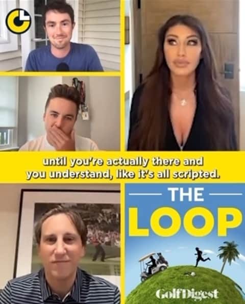 のインスタグラム：「Had a great, candid talk with Alex Myers and his crew at @golfdigest about why I needed a break from doing TV before I lost my mind, my new NSFW venture @xposed__sportz and my very interesting love life! Link in my stories to the full podcast」