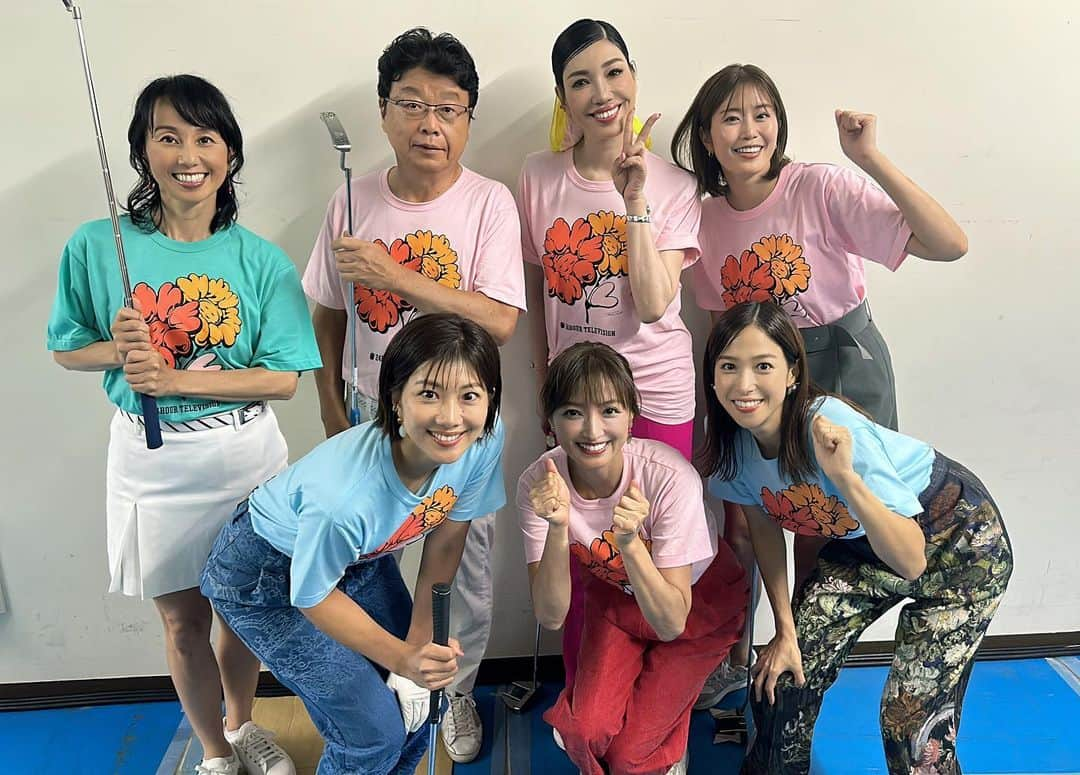 稲村亜美のインスタグラム：「24時間テレビ 7人連続パターチャレンジさせていただきました😊 残念なことに失敗でしたが、ご一緒させていただいた皆さんと楽しく試行錯誤しながらできてよかったです！！！ 空き時間もずーーっと楽しかった😍  ありがとうございました🙏 パターの練習たくさんするぞーー！！」