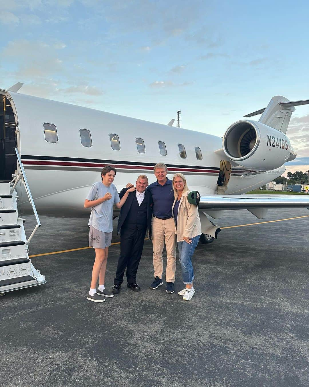 アーニー・エルスのインスタグラム：「What a great ride, thank you @netjets!」