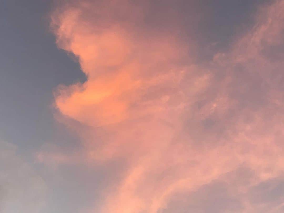 中野明海さんのインスタグラム写真 - (中野明海Instagram)「2023.8.29  秋めいた夕焼け空でした。  明日も穏やかな1日でありますように🙏🏻✨  #夕焼け #ピンクの夕焼け」8月29日 21時31分 - akeminakano__official