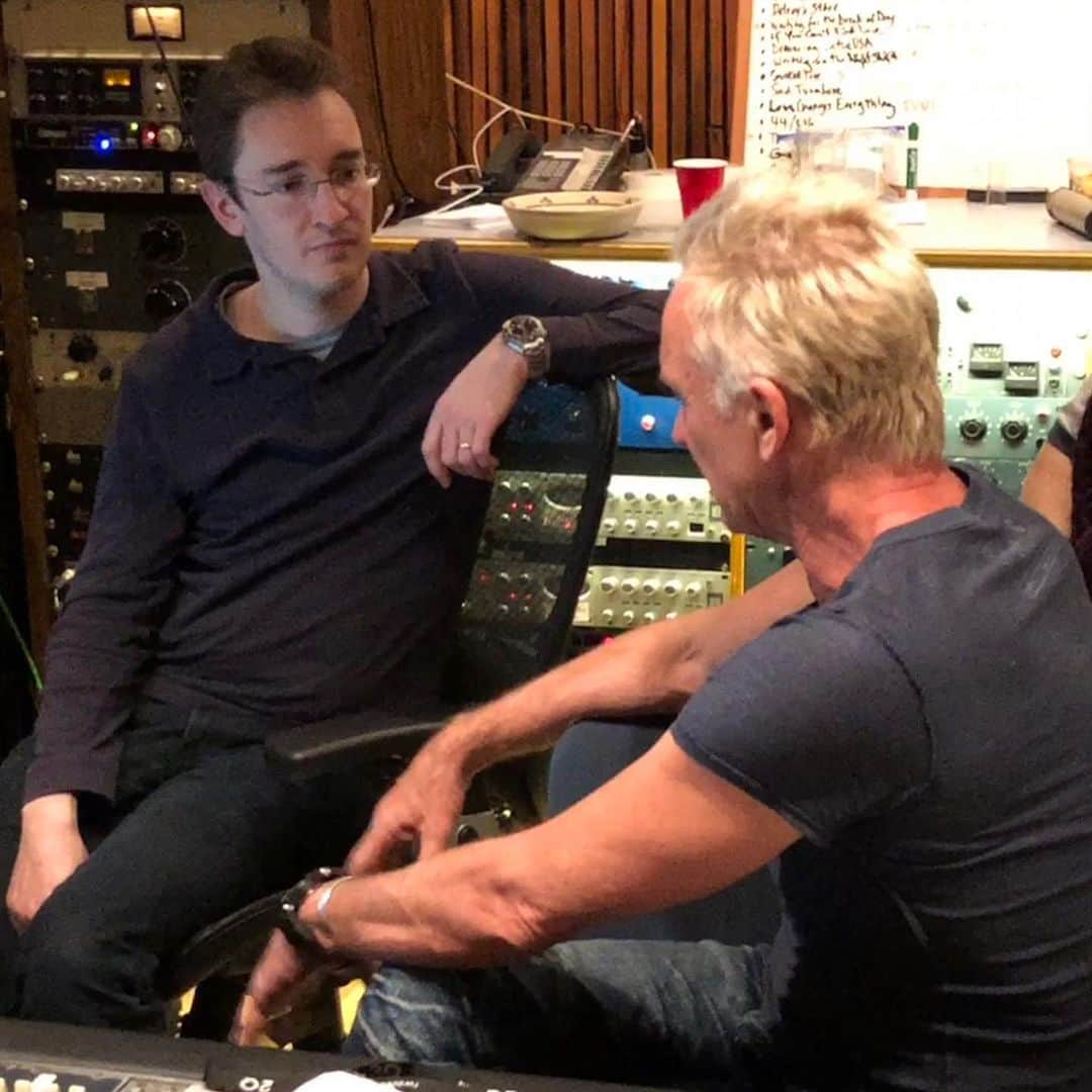 スティングのインスタグラム：「Congratulations to the talented @thehitmixer who has mixed my records for the last 15+ years #Repost @mkcherryboom Congratulations to Robert Orton aka @thehitmixer - Cherrytree Music Company management client and 4X GRAMMY-award winning mix engineer - on being recognized by @applemusic with his own “The Engineers” playlist. Just take a look at the first 15 songs listed below and give the whole playlist a listen to hear Apple Music’s selections from Robert’s impressive discography [link in bio].  1) Pokerface - Lady Gaga 2) Young and Beautiful - Lana Del Rey 3) Boom Clap - Charli XCX 4) Good Time - Owl City & Carly Rae Jepsen 5) Believe - Mumford & Sons 6) Every Breath You Take (Live) - The Police 7) All the Things She Said - t.A.T.u. 8) I Like It - Enrique Iglesias ft. Pitbull 9) Just Dance - Lady Gaga ft. Colby O’Donis 10) Ain’t It Fun (Radio Edit) - Paramore  11) Brother - NEEDTOBREATHE 12) Unapologetically - Kelsea Ballerini 13) Rocky Ground - Bruce Springsteen 14) Turn Up the Love - Far East Movement ft. Cover Drive 15) It Wasn’t Me (Hot Shot 2020) - Shaggy ft. Rayvon #robertorton #thehitmixer #cherrytreemusiccompany www.hitmixer.com @schwizza @cherrytreerec」