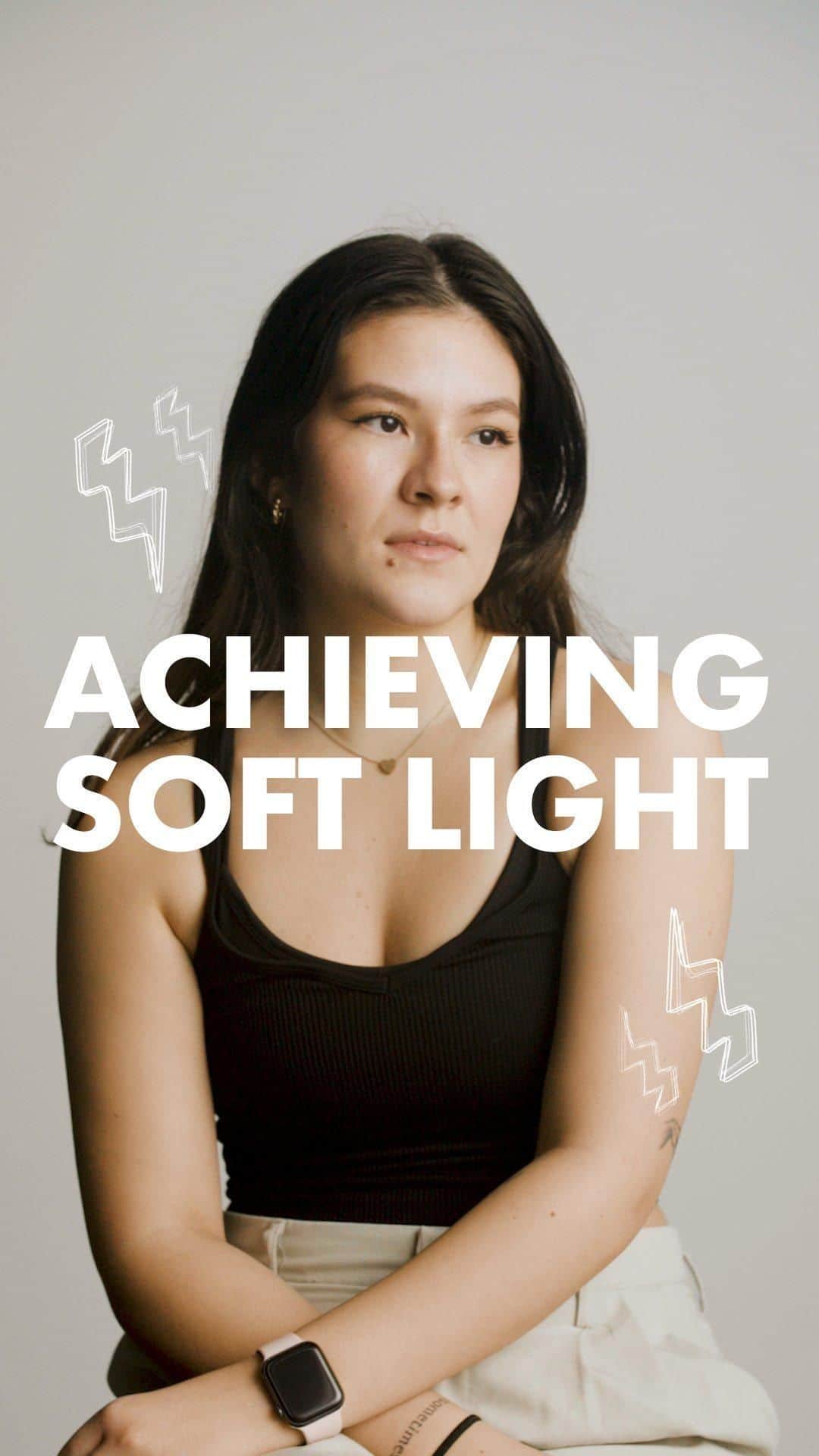 leslie & dani & harriのインスタグラム：「Achieving soft light is simple once you know this one fundamental concept ‘the larger the source, the softer the light’.   This is the first of many @waitingontheworld lighting & shooting tutorials.」