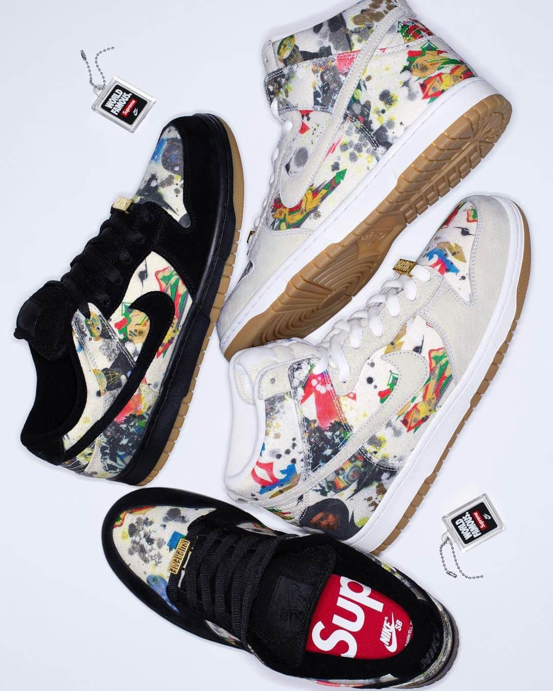シュプリームのインスタグラム：「Supreme®/Nike SB Rammellzee Dunks. 08/31/2023」
