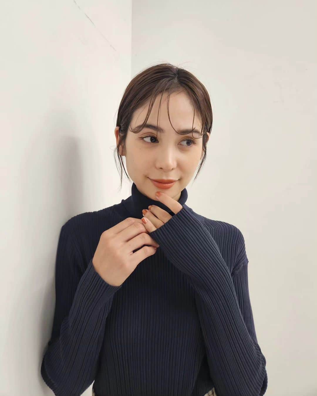 福田メイコのインスタグラム：「本日のメイク @zonohairmake 🥭 写真じゃあんまりわからないけどじんわりチークも素敵だった🪄  #make #didion #nofilter」
