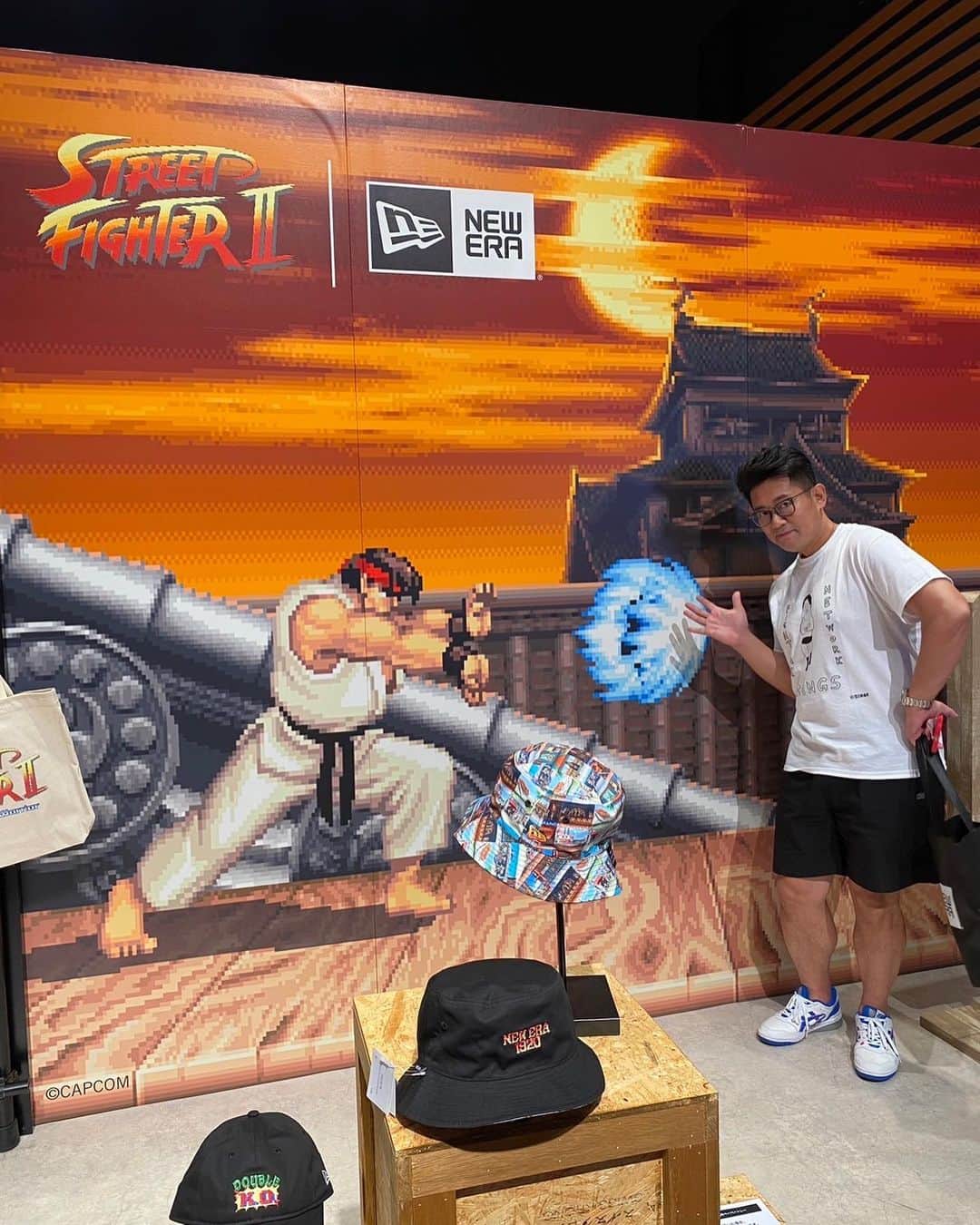 のインスタグラム：「ナイスですね〜💖😎🤓  ナイスコラボですね〜💖🤩🤩  #newera  #ニューエラ #streetfighter  #スト2 #カップヌードル #cupnoodles  #こんばんみ」