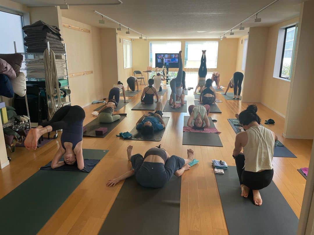 Ken Harakumaのインスタグラム：「ケンハラクマ早朝マイソールクラスマンスリーパス❣️ IYC表参道スタジオ9月開始新規申込枠残り3名可能です❣️ 参加ご希望の方は InstagramのDMにご連絡下さい🙏 @international_yoga_center  @iyc_jinbocho  #マイソールクラス  #アシュタンガヨガ  #表参道  #朝ヨガ」