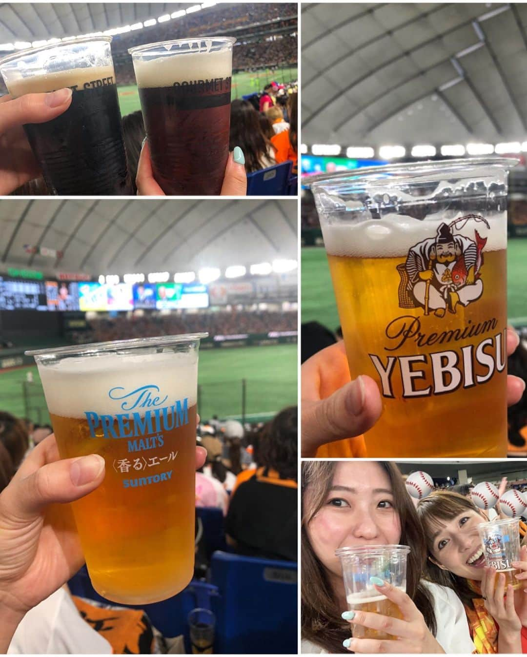 佐藤由季さんのインスタグラム写真 - (佐藤由季Instagram)「#ガールズシート 🧡 #ビール半額デー 🍻 #グラウンド解放 ⚾️ #東京ドームグルメ 😋 ジャイアンツファンの一人としても 楽しんでいます🧡  先日プライベートで観戦に行ってきました！ 現地観戦上級者のDちゃんと😍 まさに #サイキョウガールズ でした😂🧡  今シーズンもあっという間に後半戦ですが 若手の活躍も、ベテランの存在感も、 生で観るとやはり違う！楽しさ増し増し！ 今シーズンはあと何回現地へ ひょっこりできるかな…⚾️⚾️⚾️ 今日はテレビの前で全力応援🔥 京セラドームまで #佐藤の雄叫び 🗣 届きますように…🧡 試合が始まる前に、月刊ジャイアンツを 読み返してテンション上げています 😍  #ジャイアンツ  #観戦記録  #東京ドーム  #スポーツ観戦  #月刊ジャイアンツ  #10月号絶賛発売中  #並べるとテンション上がる  #野球女子  #ジャイアンツファン  #G女  #フリーアナウンサー  #佐藤由季  #Dちゃんの応援バットを拝借 😂🙏 #マネージャーのように写真をいっぱい撮ってくれました 📸🙏 #グッズもグルメもどんどん進化していますね 😍 #今年はドームの花火映像で夏を感じる 🎇」8月29日 15時40分 - yukisato0710