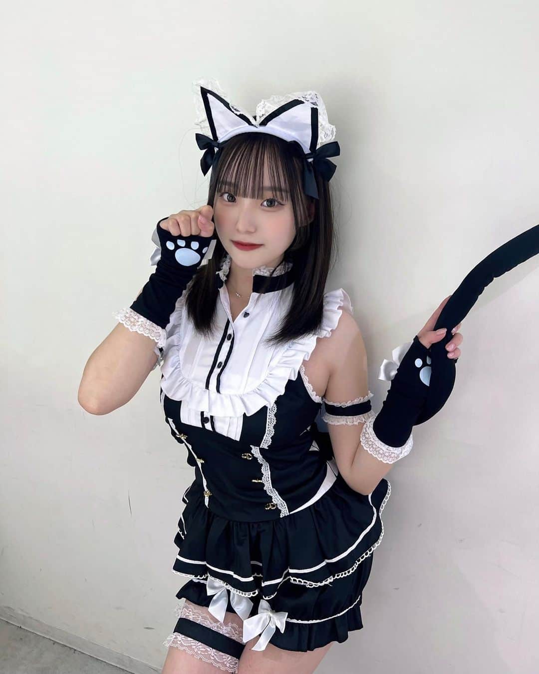 じゅんなのインスタグラム：「ボツになった猫の衣装！笑🐱  じゅんゆなイベントありがとうございました！🥰 東京と大阪で開催できて嬉しかった〜！！(៸៸᳐⦁⩊⦁៸៸᳐ )੭ﾞ みんなとたくさん話せたし、仲良くなれたし、めっちゃ楽しかった😍 遠くから来てくれた人もいて嬉しかったです！😻 メンションとDMも送ってくれてありがとう！🥰 いっぱい送ってね！🥺💓  またイベント開催できるようにもっと活動がんばります！！💪💪 いつも応援してくれてありがとう🫶🏻   #じゅんゆな  #じゅんゆなイベント2023夏」