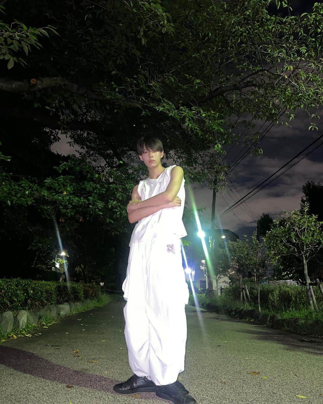 石川悠人さんのインスタグラム写真 - (石川悠人Instagram)「こんな服装好き?  White dance outfit💃 ・ ・ ・ #whitecoordinate」8月29日 17時56分 - hitoharu_0319