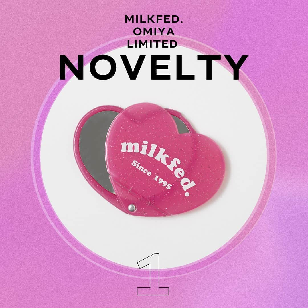 MILKFED.さんのインスタグラム写真 - (MILKFED.Instagram)「【MILKFED. OMIYA】 9/8 (FRI) NEW OPENING!! ⁡ ⁡ 9/8(金)よりルミネ大宮に新店舗がオープン!! オープンを記念して、 豪華ノベルティをご用意しております♡ ⁡ 店内商品を ・税込￥8,800以上ご購入のお客様に 「オリジナルハートミラー」 ・税込￥16,500以上ご購入のお客様に 「オリジナルバスタオル」 をプレゼントいたします。 ⁡ ※数量限定の配布となります。 ※その場で入会可能な「B’s公式アプリ」会員様限定の配布となります。 ※1会計につきどちらか1点の配布となり、税込￥16,500以上ご購入のお客様は好きな方をお選び頂けます。 ⁡ また、新作の「HEART QUILTED TOTE BAG」を 大宮店限定で先行発売いたします!! ⁡ ⁡ ぜひこの機会にお立ち寄りくださいませ。 ⁡ ⁡ ★OPEN前日の9/7(木)21:00～は Instagramにてライブ配信いたします!! ぜひチェックしてください!! ⁡ ⁡ ⁡ 【MILKFED.OMIYA】 〒330-0853 埼玉県さいたま市大宮区錦町630番地 ルミネ大宮 LUMINE1　4F  TEL：048-780-2662 営業時間:月～土10:00 ～ 21:00 / 日・祝日10:00 ～ 20:30  #milkfed #milkfedjp #ミルクフェド #新店舗 #新店舗オープン #新店舗オープン予定 #ルミネ大宮 #大宮駅 #大宮ルミネ」8月29日 18時11分 - milkfedjp