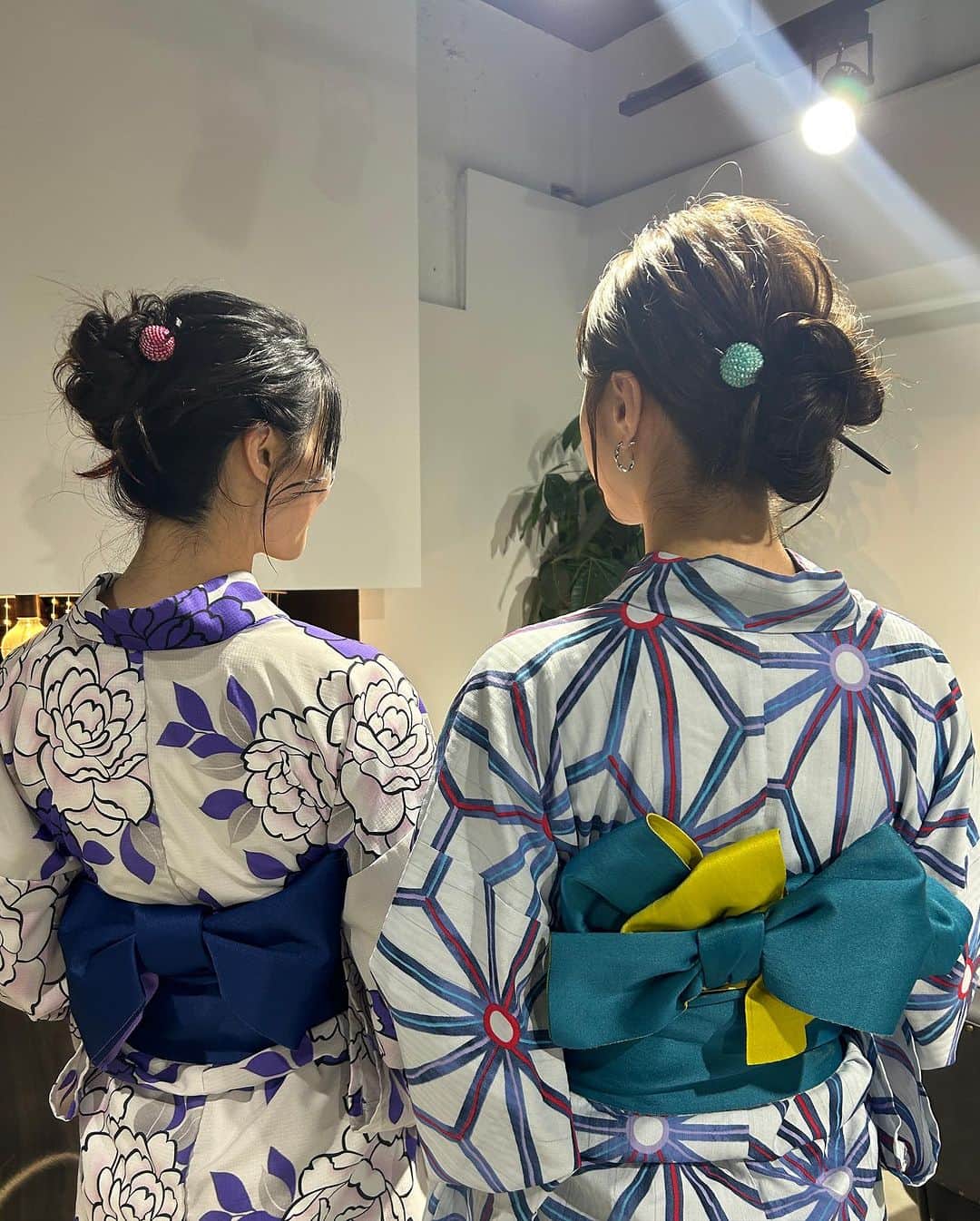 のインスタグラム：「_ 浴衣着れた、嬉しい🫶🏻🍉  @morikawa_george  ヘアセットありがとうございます☺️」