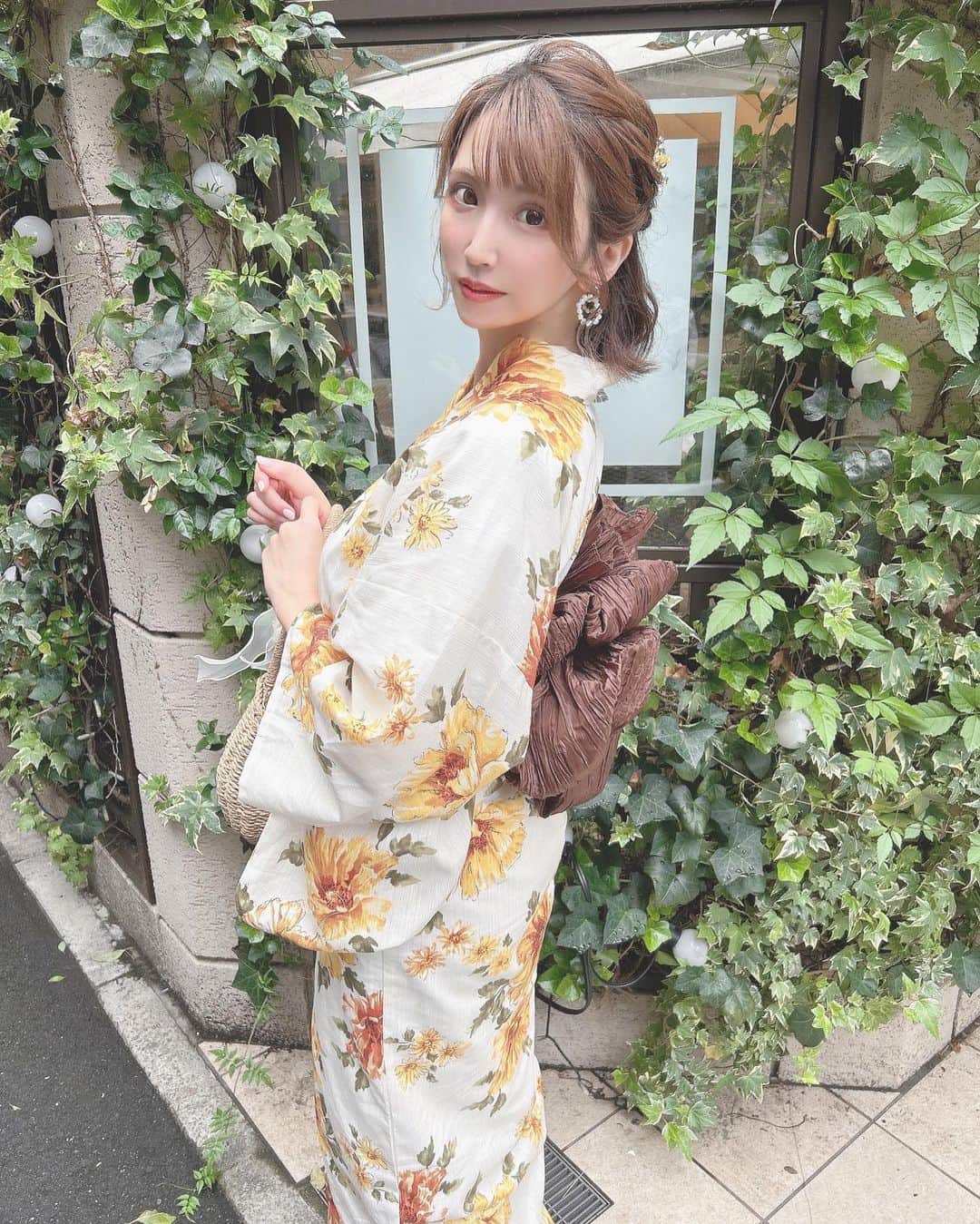 のインスタグラム：「今年最後の浴衣かなあー？？」