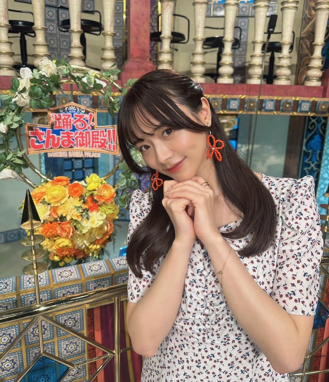 森香澄のインスタグラム：「. NTV『さんま御殿』 3回目呼んでいただけました！ ありがとうございます🥺♡ . 20時からぜひご覧ください🌟」