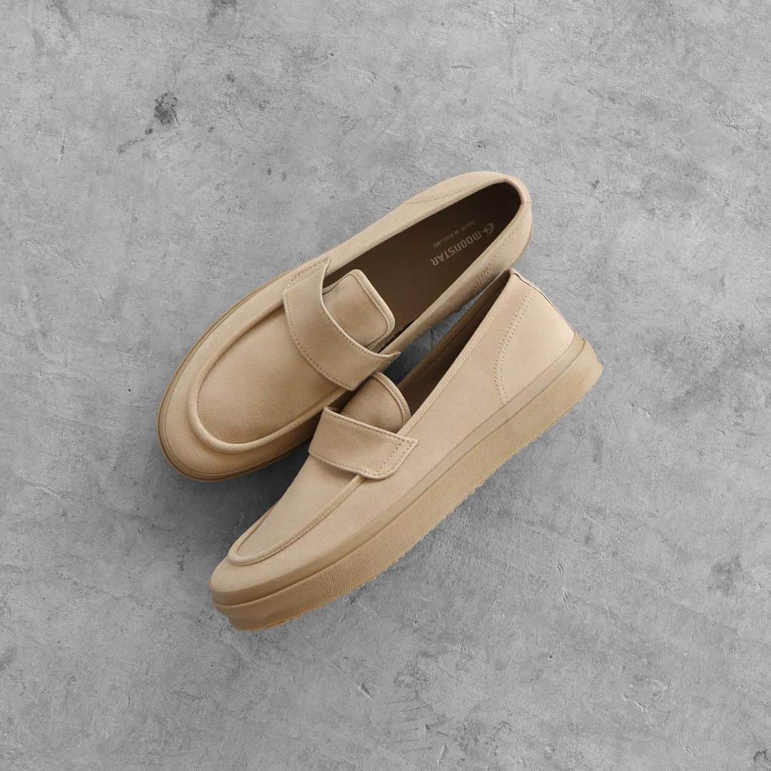 MOONSTARのインスタグラム：「. LOAFY W / BEIGE  #moonstarshoes  #finevulcanized  #loafyw  #madeinkurume」