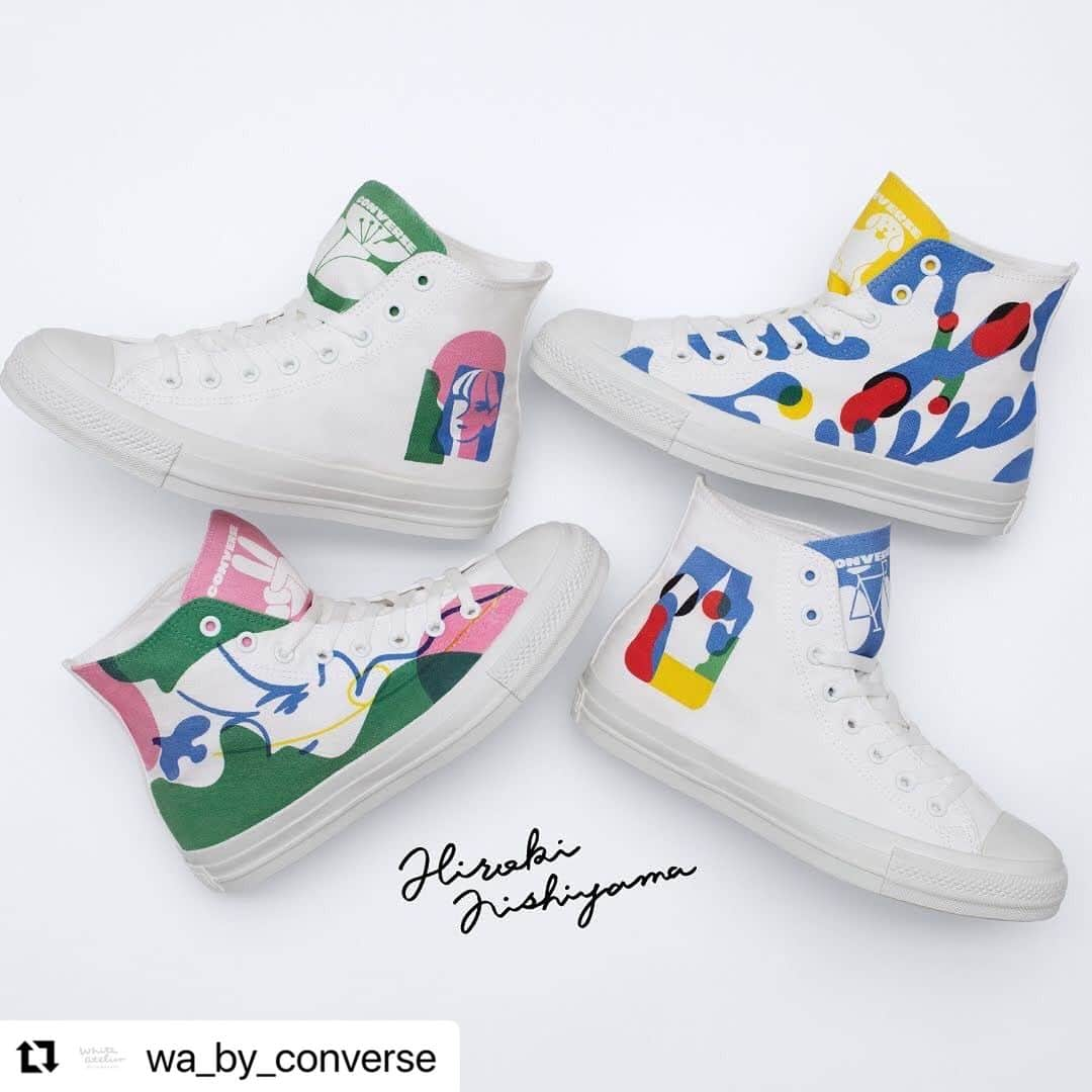 コンバースさんのインスタグラム写真 - (コンバースInstagram)「#Repost @wa_by_converse  ・・・ 9/1よりプリントカスタマイズに新たに西山寛紀さん(@chacknishi)のデザインが追加されます。 是非、チェックしてください！ 店頭・オンラインでの販売です。 #whiteatelierbyconverse #ホワイトアトリエバイコンバース #converse #コンバース #カスタマイズコンバース #コンバースコーデ #コンバースハイカット #コンバースオールスター #コンバース好き #コンバースのある生活 #コンバース女子 #カスタマイズシューズ #harajuku #tokyotravel #tokyo #japantravel #西山寛紀 #컨버스 #화이트아틀리에바이컨버스 #catstreet #キャットストリート」8月29日 19時30分 - converse_jp