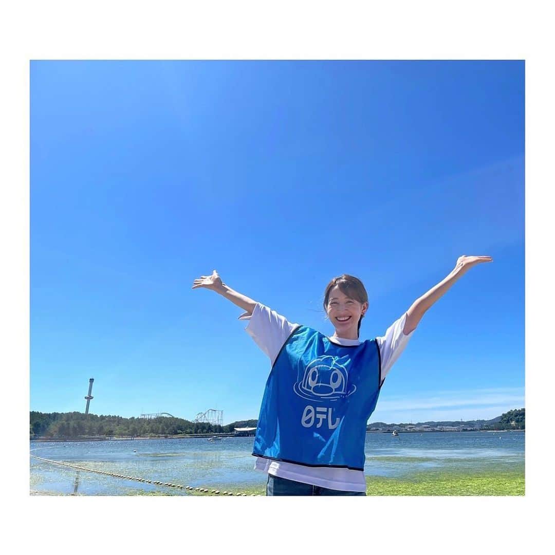 後呂有紗さんのインスタグラム写真 - (後呂有紗Instagram)「🪼  うみでうみスケと初対面🪼✨  よく見ると、うみスケは ウエットスーツを着ています〜 かわいい🫧  #海　#夏休み #うみスケ」8月29日 19時54分 - ushiro_arisa