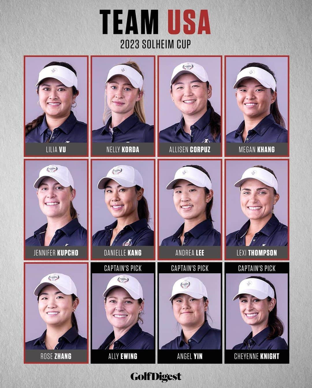 ポーラ・クリーマーのインスタグラム：「Congrats ladies on making the US Solheim cup team. What a squad!! Wish I could be there but you better believe I will be cheering you on wearing my red, white, and blue! #USAalltheWay 🇺🇸❤️」