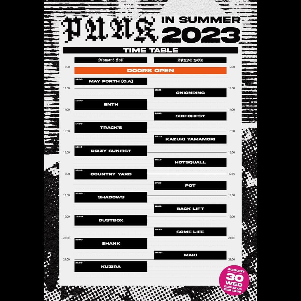 SHADOWSさんのインスタグラム写真 - (SHADOWSInstagram)「明日は、 TRUST RECORDS presents. PUNK IN SUMMER 2023 名古屋Diamond Hall！  SHADOWSの出演は17:50〜！ グッズ販売はOPENから行います。  【New Merch】 THE SUN TANKTOP & POCKET Tee Designed by @imbtatsuya」8月29日 20時36分 - shadows_japan