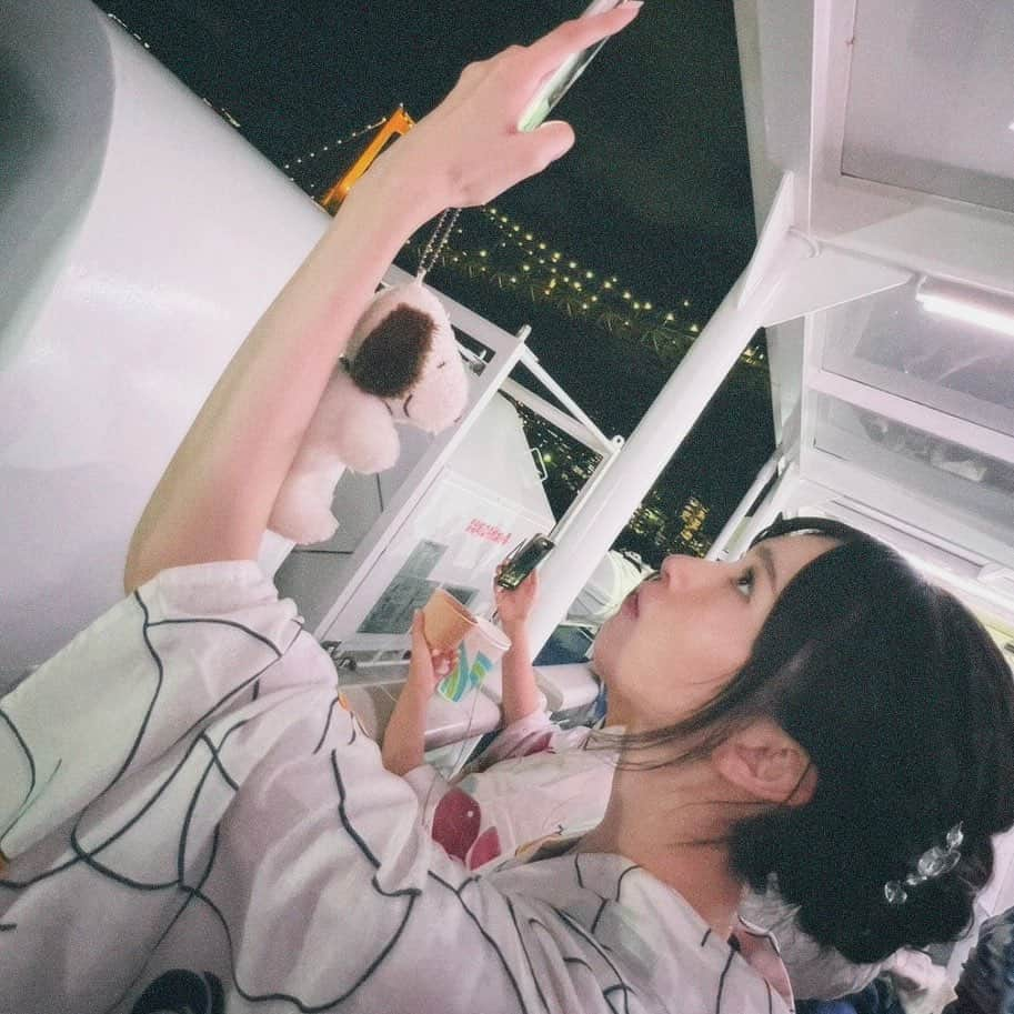 うちだゆうほさんのインスタグラム写真 - (うちだゆうほInstagram)「この前夏してきた👘  友達が選んでくれた浴衣可愛かった♡」8月29日 20時39分 - uchidayuho