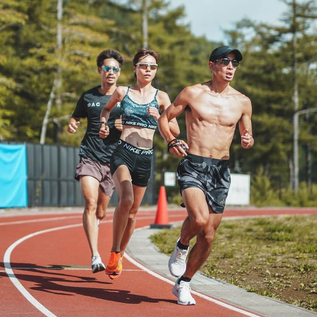卜部蘭のインスタグラム：「Step by step🏃‍♀️ 👟：Nike Vaporfly 📷：Ryo Iketani  #nike #nikerunning #running #陸上競技 #陸上 #ランニング #トレーニング」