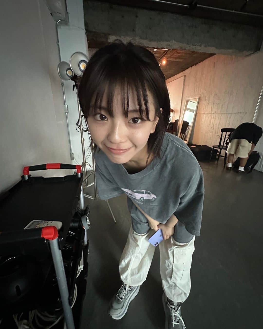 のインスタグラム：「今日は撮影だったよーん！ もう夏も終わるね😶」