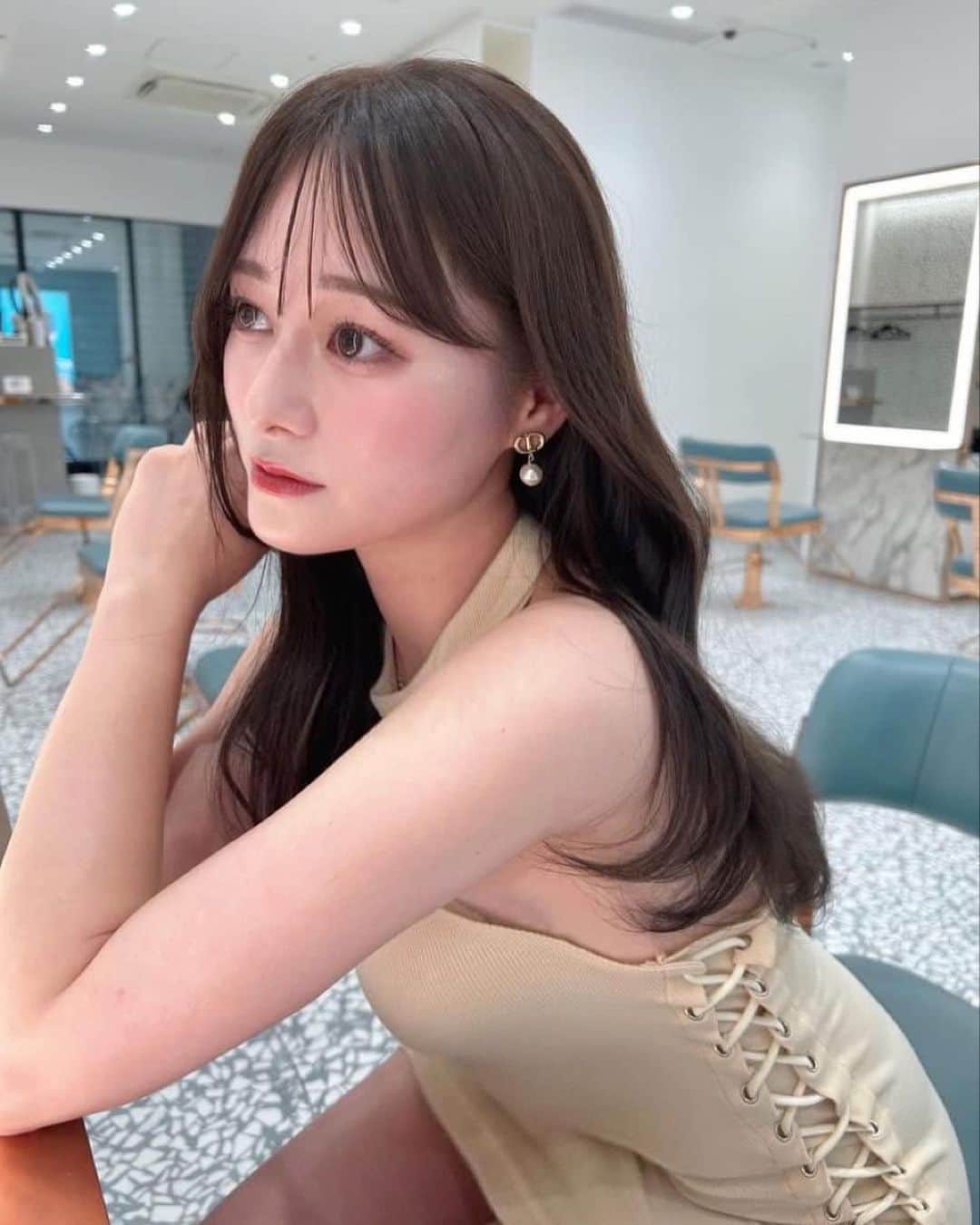 金城愛珠のインスタグラム：「♡ 好評で嬉しい~💞✨ new colorです🐻」