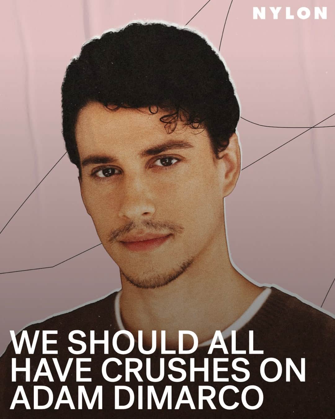 Nylon Magazineのインスタグラム：「'The White Lotus' actor may be known for his role as a nice guy (need we forget a certain $50,000) — but you should know that he is actually really, really nice. In #AdamDiMarco’s dating world: men smile, they tell the truth, and they’re focused on other people besides themselves. Sounds... nice!  The star of Bumble’s newest campaign @adamdimarco caught up with @sophiajune on all things dating; what he finds sexy, his favorite compliment (to give and receive), and more. Link in bio.」