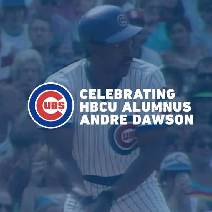 シカゴ・カブスのインスタグラム：「Cubs legend and Hall-of-Famer Andre Dawson got his start with @famu_baseball_. As a junior, he hit .352 and led the team in doubles, home runs and RBI earning First-Team All-Conference honors.  “The Hawk” now hosts the “Andre Dawson Classic,” a weekend-long college baseball tournament that highlights HBCU baseball programs.」